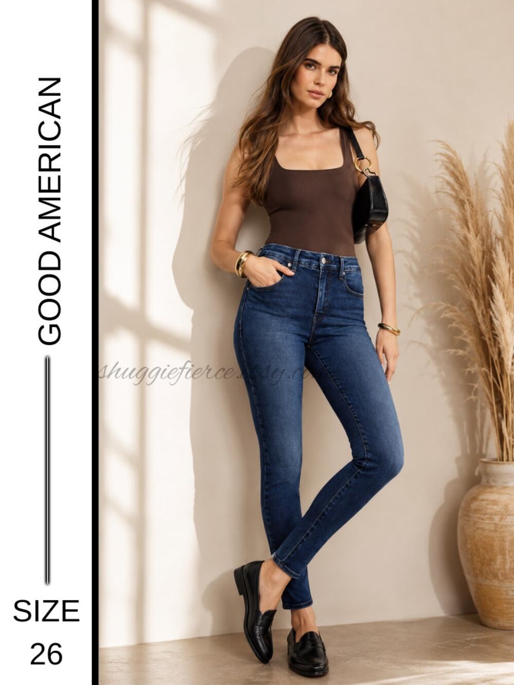MSRP $235 ✨ Good American Good Legs Skinny Jeans  Size 26 | Dark Wash ✨QUICKSHIP